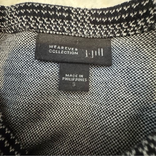 J Jill Wearever Collection Womens Black Windowpane Plaid Dress Sz | Minimalist - Picture 7 of 10