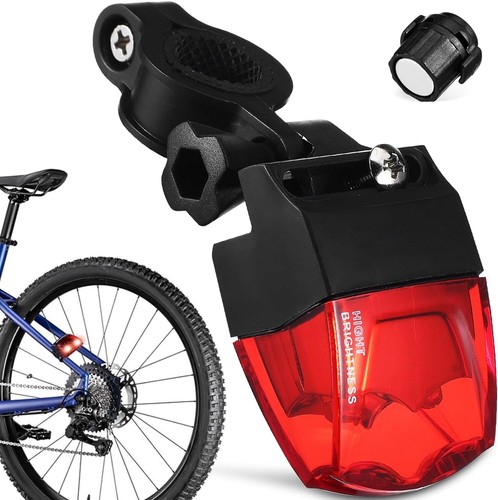 Elektromagnetisches Induktions Fahrrad Rücklicht Selbstversorgend LED Fahrradlicht Magnet - Bild 2 von 7