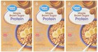 Great Value Maple Brown Sugar Protein Instant Oatmeal, 6 Count (3 Boxes)