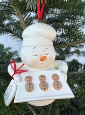  Snowpinions Schneemann 'Life is what you bake it' Department 56 Baumanhänger