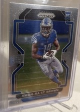 2021 Panini Prizm - Rookie Base Card #358 Amon-Ra St. Brown (RC)