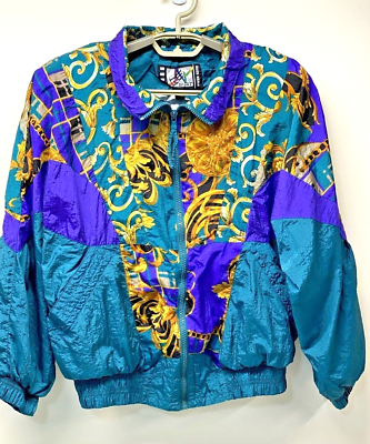 VTG 80 90s RE Sport Rivers Edge S Retro Windbreaker Bomber