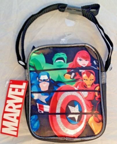 "Cartera bandolera Marvel Avengers niños niños niñas niños correa larga 7"" x 5,5" - Imagen 1 de 1