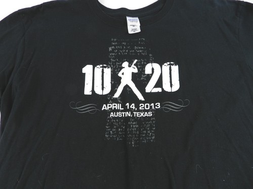 Vintage 2013 Austin Texas 10 Miles 20 Bands 10x20 Tour XL Black T-Shirt - Picture 2 of 5