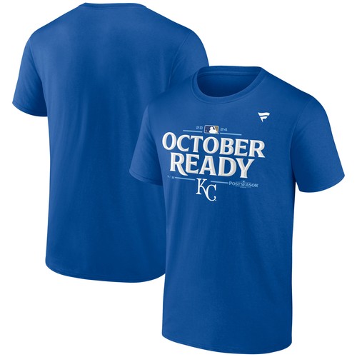 Men's Fanatics Royal Kansas City Royals 2024 MLB Postseason Locker Room T-Shirt