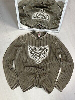 Vintage Japanese Y2K Ribbed Diesel Style Opium Knit Sweater Dragon Logo Man’s M | eBay Vintage Japanese Y2K Ribbed Diesel Style Opium Knit Sweater Dragon Logo Man’s M | eBay