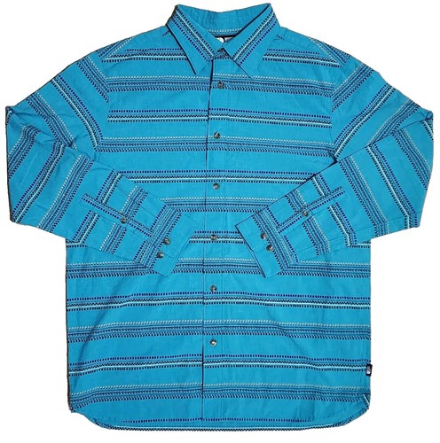 The North Face Men's Polo Shirt Polyester Blue Sz L | eBay
