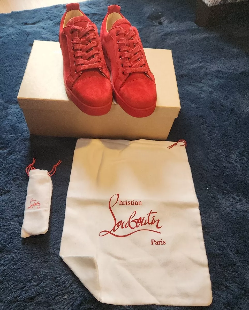 Christian Louboutin Fun Louis Junior Suede Sneaker