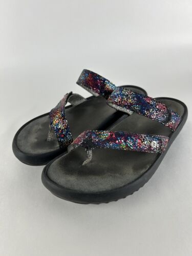WOLKY MULTI COLOR WOMENS 40, US 8.5 - 9 MOSIAC HOOK & LOOP STRAPS SANDALS - Picture 3 of 9