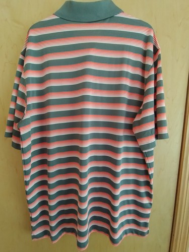 Nike Herren Golf Dri-Fit Tour Performance Polo orange/weiß/grau gestreift XL - Bild 10 von 16