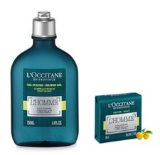 L'Occitane En Provence L'Homme Cologne Cedrat Shower Gel 8.4 oz Soap Bar NEW