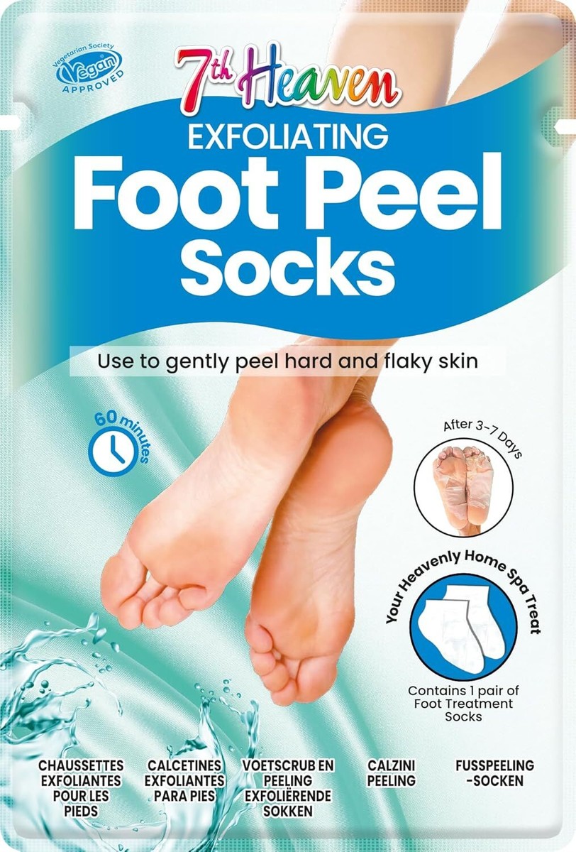 7th Heaven Exfoliating Foot Peel Socks (1 Foot Peeling - Main Image