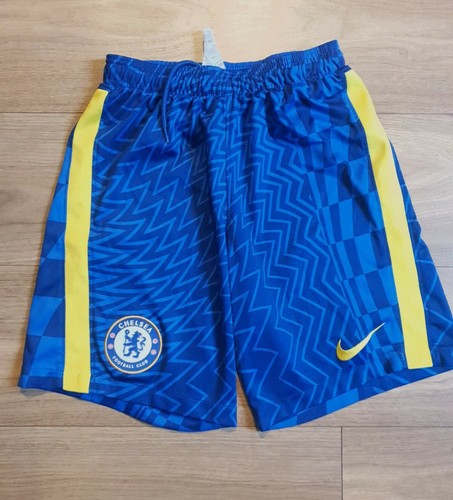 Nike Chelsea Shorts Herren klein S blau gelb Zuhause 2021 Fußball - Bild 2 von 6