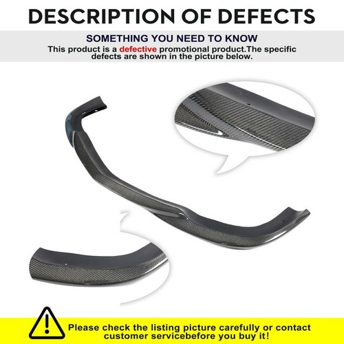 Carbon Fiber Front Bumper Lip Splitter Fit For Mercedes Benz W204 C63 2008-2011 - Picture 3 of 12