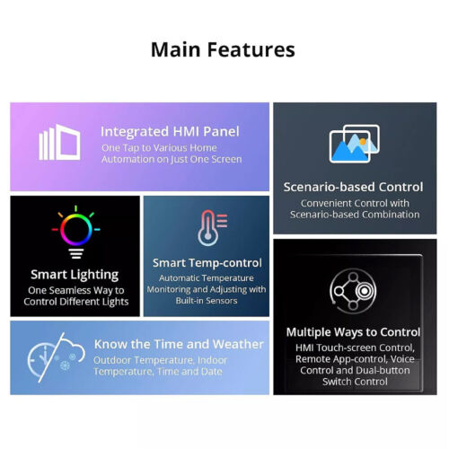 NSPanel WiFi Smart Wand Lichtschalter Touchscreen Smart Home Bedienfeld US/EU - Bild 11 von 31