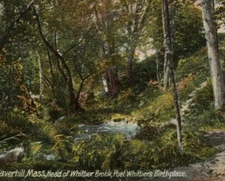 1908 Haverhill Whittier Brook Whittiers Massachusetts Postcard Antique