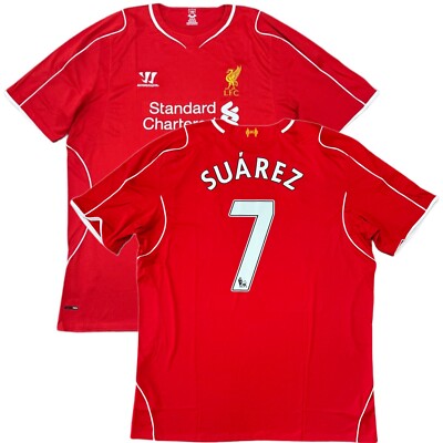 リバプール ユニフォーム SUAREZ 7番 2014/15 Liverpool Home Jersey #7 Suarez 3XL Warrior Soccer