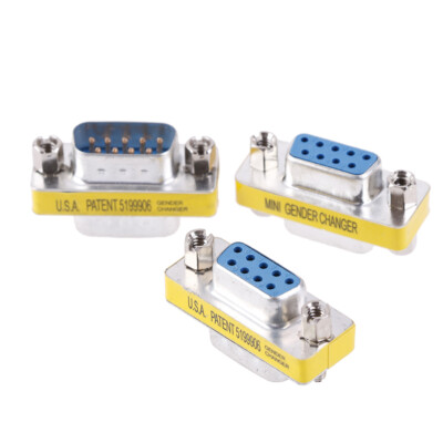 Details about / DB9 D-Sub 9pin Connectors Mini Gender Changer Adapter RS232 Serial ConnectSG