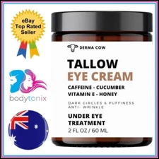 TALLOW UNDER EYE TREATMENT CREAM Dark Circles Puffiness Anti Wrinkle Cream 60ml