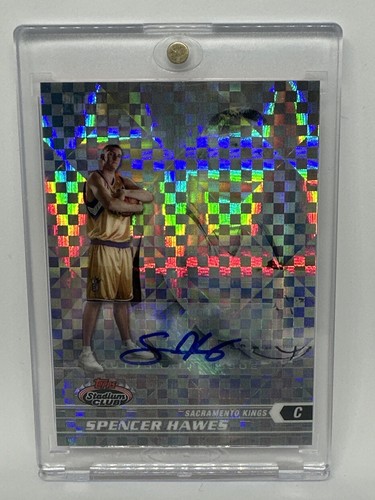 2007-08 Topps Stadium Club - X-Fractor Rookie Autographs #110 Spencer Hawes (AU, - Picture 2 of 3