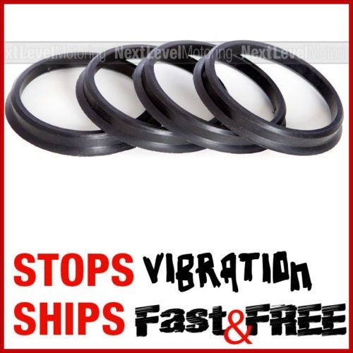 SET OF (4) POLYCARBONATE HUB CENTRIC RINGS 73.1 / 56.1 HONDA FIT CIVIC EG EK SI  - Picture 1 of 6