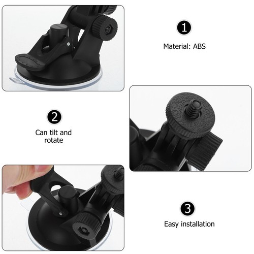 1 Set Dash Camera Suction Cup Mount Camera Mirror Mount Dash Cam Mount Holder - Picture 5 of 11