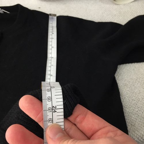 Vintage Ballantyne 100% cashmere knit cardigan womens M black long sleeve 114264 - Picture 6 of 7