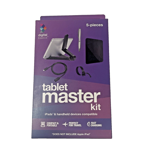 Digital Basics Tablet Master Kit Handheld Devices Black Missing Stylus & Zip Tie - 第 1/3 張圖片