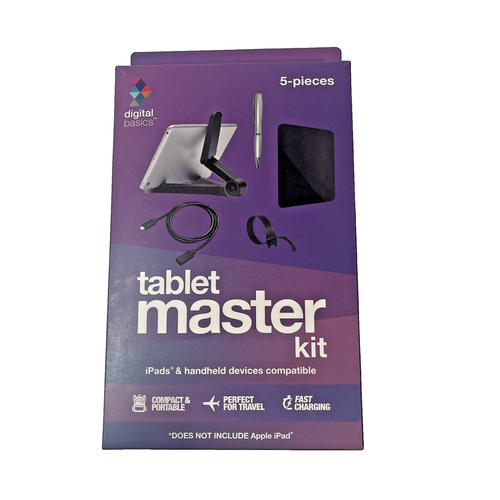 Digital Basics Tablet Master Kit Handheld Devices Black Missing Stylus & Zip Tie - Picture 1 of 3