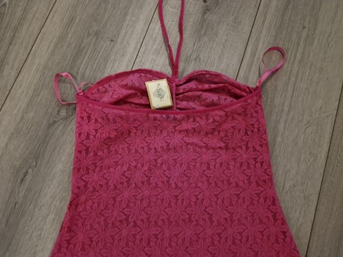 BNWT Vintage La Senza Pink Lace Diva Doll Babydoll/Thong Set Size 12 - Picture 17 of 24