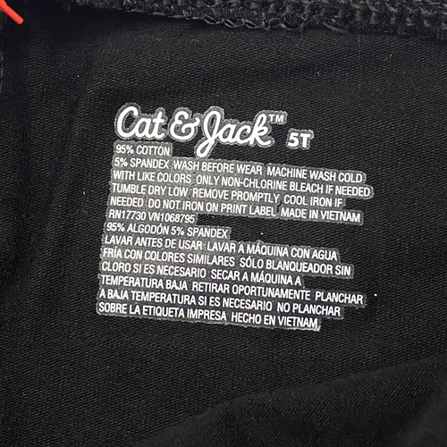 Cat & Jack Toddler Girls Size 5T Pull On Capri Legging Black - Picture 4 of 4