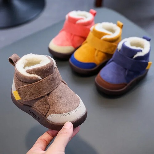 Toddler Baby Boots Winter Boy Girl Warm Baby Snow Plush Soft Bottom Infant Shoes