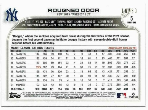2022 TOPPS SERIES 1 1st Edition Blue Black Red Orange Green Gold Foil YOU PICK! - Picture 3 of 75