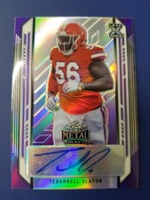 Tedarrell Slaton 2021 LEAF METAL DRAFT PURPLE ROOKIE RC AUTO #D 22/25 - GATORS!