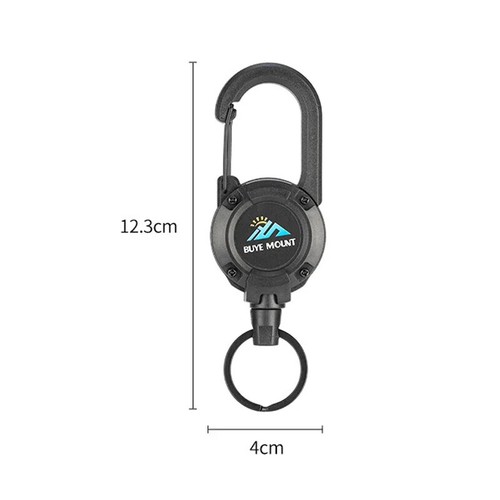Heavy Duty Retractable Badge Reel | Steel Wire Carabiner Key Chain | Key Holder - Picture 14 of 14
