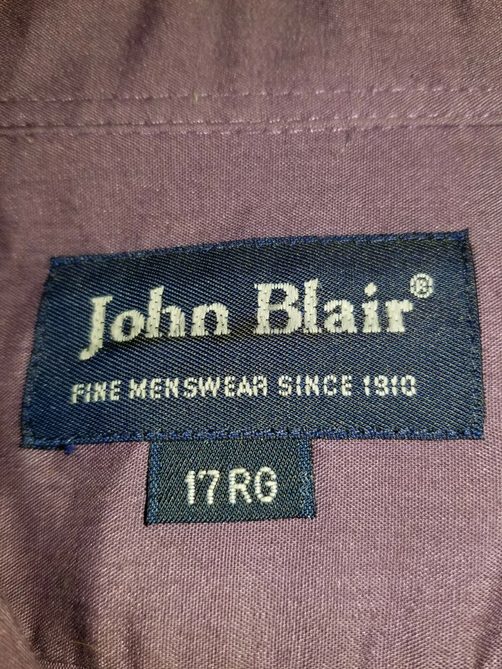 JOHN BLAIR PÚRPURA/CIRUELA HOMBRE MANGA LARGA VESTIDO/CAMISA INFORMAL - PÚRPURA - CIRUELA - 17 Foto 3 de 3