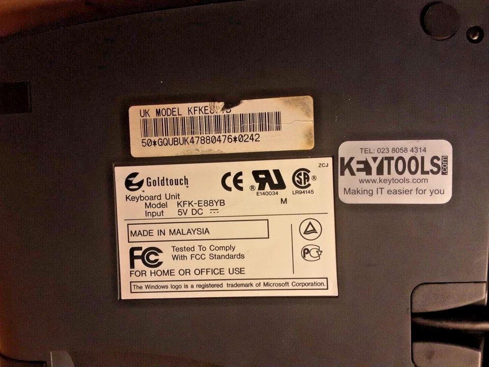 GOLDTOUCH ERGONOMIC KEYBOARD,UK MODEL: KFK-E88YB - Image 4 of 4