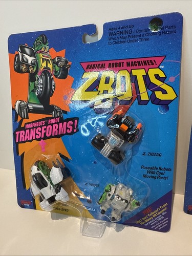 GALOOB 1994 MICROMACHINES ZBOTS 2 pcs blister NEW UNOPENED 1993 NIP Bullit ! - Picture 11 of 12