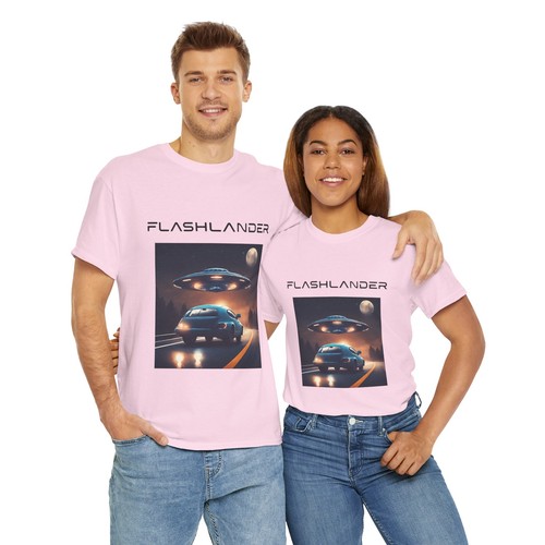 Retro UFO Alien Abduction Car T Shirt - Picture 143 of 145