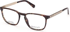 GANT GA3217 052 Brown Plastic Square Optical Eyeglasses Frame 52-17-145 GA RX