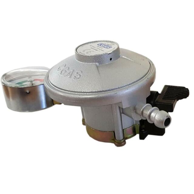 21mm BUTANE GAS CLIP ON REGULATOR with GAUGE EN16129 - calor / flogas caravan 21mm BUTANE GAS CLIP ON REGULATOR with GAUGE EN16129 - calor / flogas caravan