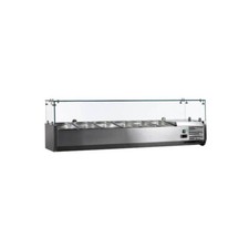 Omcan USA 41937 59" (Rs-Cn-0006-P) Refrigerated Topping Rail, 6 Pan Capacity