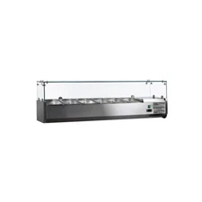 Omcan USA 41937 59" (Rs-Cn-0006-P) Refrigerated Topping Rail, 6 Pan Capacity