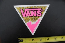 Vans Skateboard Shoes Neon Pink 1990 Original Z62A Vintage Skateboarding STICKER