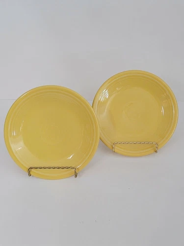 Homer Laughlin Fiesta  Sunflower Yellow Bread Plate 7 1/4" Set of 2