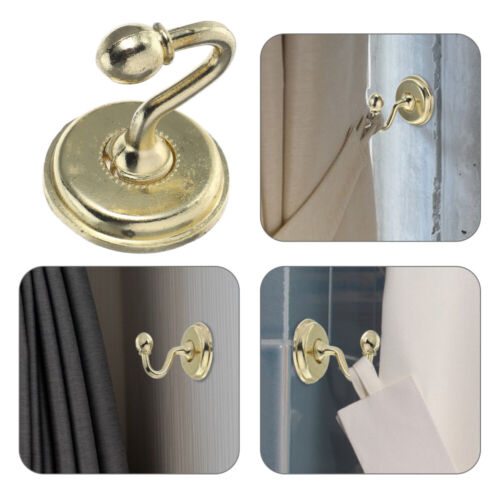 2 Pcs Round Head Hook Pommel Holdback Hooks Hangers for Hat & Coat - Picture 12 of 12