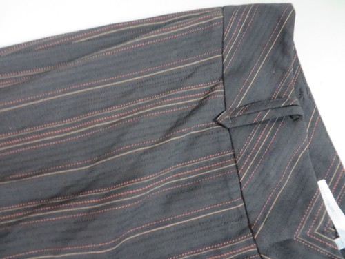 Classiques entier Polyester blend Flat Pockets Wide leg Dark brown stripe 12 - Picture 4 of 9