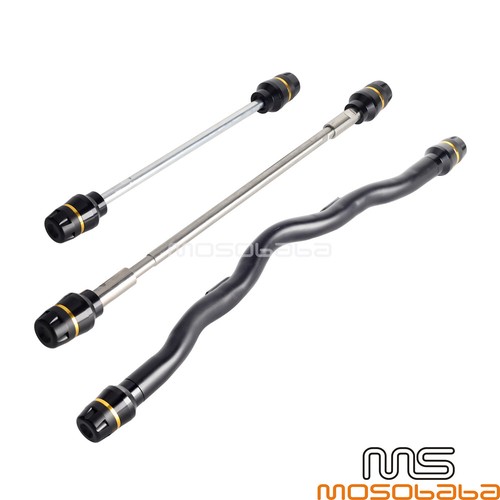 Highway Peg Crash Bar Axle Fork Slider Falling Protector For Harley Sportster S - Picture 6 of 9