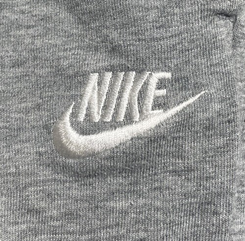 Nike Gym Sweat Shorts Boys Small 4-5 Years Gray Embroidered Logo Drawstring - Picture 5 of 9