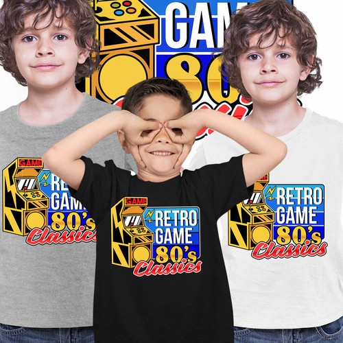 Game Classics Retro Game T-shirt 80's Collection Funny Gift Tee Top Xmas - Picture 20 of 27